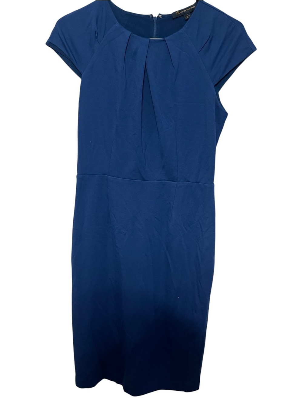 Brooks Brothers Cap-Sleeve Sheath Dress - Blue